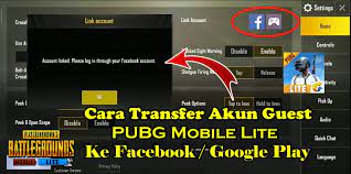 Cara Bind Akun Guest Pubg Mobile Lite Ke Facebook Google Play Game Rumah Multimedia