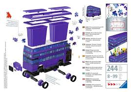 </p><p>this puzzle uses unique plastic pieces, which slot together to build this sturdy and strong model. Ravensburger 3d Puzzle Harry Potter Bus Plans