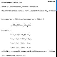Conservation Of Momentum Explained With Examples Teachoo