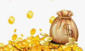 Gold Heap Hand Art Drawing Gold Money Money Background