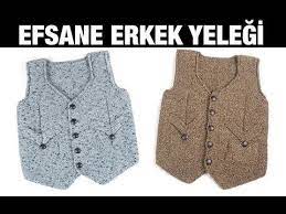 Kircilli Iple Orulen Ve Tasarimi Cok Sik Olan Erkek Cocuklar Icin Cepken Yelek Modeli Kesinlikle Begeneceginiz Turden Kolay Bir O Bebek Yelek Erkek Bebek Orgu