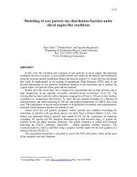 Canlı yayın öncesi fikret engin kameraların karşısında muhteşem bir şarkı söyledi. Pdf Modelling Of Soot Particle Size Distribution Function Under Diesel Engine Like Conditions Fikret Saric Academia Edu