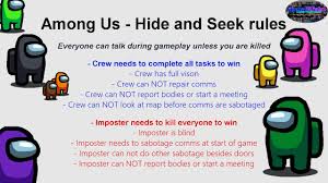 Lets Play Hide Seek Among Us Youtube