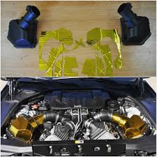 Untradable dropped by green hobi; Bimmerboost Is Combatting Engine Heat With Gold Foil Wrap A Good Idea Bmw F10 M5 S63tu Intake Boxes Gold Wrapped By Fluid Motorunion