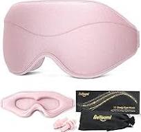 Amazon.com: BeHoomi Sleep Mask, Premium Eye Mask for Sleeping, Total  Blackout, Super Soft Comfort, Adjustable Fit, Upgraded 3D Ergonomic  Designed ...