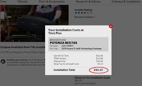 Installation Cost At Tire Rack