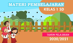 Materi Pembelajaran Tematik Kelas 1 Sd Tahun Pelajaran 2020 2021