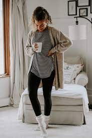 3 Cute Cozy At Home Outfit Formulas My Chic Obsession Cute Lounge Outfits Cozy Dress Outfit Cozy Winter Outfits