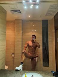 Erotic Asian hunk stripping - teasing reveal