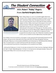 Congratulations to Robert...