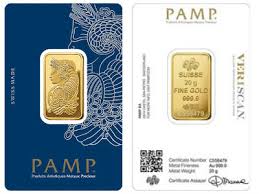 The size of the 1 gram pamp suisse gold bar makes it an easy way to invest in gold bullion. Pamp 20 Gram Gold Bar