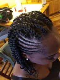 Side Braids With Two Strand Twist Mohawk Cute Natural Style Natural Hair Styles Hair Styles Two Strand Twist