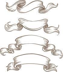 Hand Drawn Vintage Ribbon Benner Vector 06 Vintage Ribbon Banner Banner Drawing Vintage Ribbon