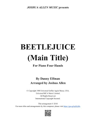 Danny elfman en el auditorio nacional beetlejuice. Beetlejuice Main Theme By Danny Elfman Digital Sheet Music For Set Of Parts Download Print H0 386011 Sc001238494 Sheet Music Plus