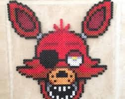 Sprite De Foxy Perler Cuentas De Pesadilla Por Prettypixelations Perler Bead Art Pokemon Cross Stitch Patterns Bead Sprite