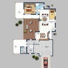 Plan maison en l 120m2. Plan De Maison En U Notre Selection Pour S Inspirer Conseils Pour Bien Construire Sa Maison
