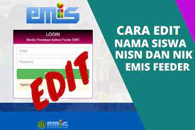 Emis yang merupakan suatu sistem pendataan pendidikan yang dikelola oleh kementerian agama, saat ini tengah melakukan revitalisasi dan pengembangan untuk menghadirkan sistem yang lebih baik dan lebih handal dengan didukung oleh teknologi yang lebih mutakhir serta beberapa terobosan baru. Cara Edit Nama Nisn Dan Nik Siswa Di Emis Feeder