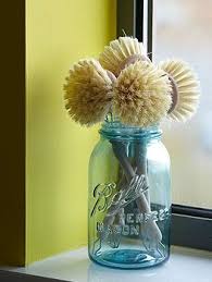 Mason Jar To Put Kitchen Scrub Brushes In Diy Cleaning Products Natural Cleaning Products Kitchen Gadgets