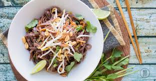 Pad Thai With Black Rice Noodles Dinner Twist