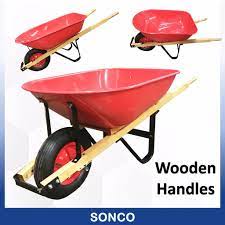 Maybe you would like to learn more about one of these? Sonco Heavy Duty Wheel Barrow Wooden Handles Large Storage Cart Barrow Kereta Sorong Tolak With 15 Tire Pneumatic Shopee Malaysia
