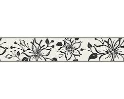 Und wie kann ich das ändern? Bordure Selbstklebend Blume Schwarz Weiss Mit Glitter 5 M X 13 Cm Bei Hornbach Kaufen