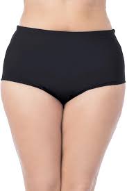 Plus Size La Blanca Tankini Bottom Lb6ba90w Blk Afm