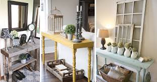 A foyer table is a traditional way to warm up an entrance space and show guests your style and interests. 20 Beautifully Rustic Entry Table Ideas Blending Storage With Decor At Their Best