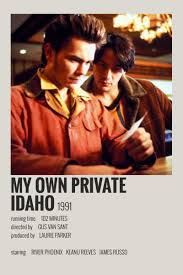 For movie poster art director rigel morrison, the film my own private idaho represented a chance to create a piece of memorable key art. My Own Private Idaho By Maja Film Posters Vintage Iconic Movie Posters Alternative Movie Posters