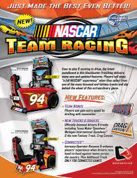 Arcade, arcade games, car, daytona, florida, nascar, race. The Arcade Flyer Archive Video Game Flyers Nascar Team Racing Global Vr
