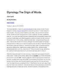 Pdf Etymology The Origin Of Words Dushan Vukotiћ Academia Edu