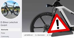 E Bikes Via Facebook Gewinnen Vorsicht Vor Gefalschten Seiten E Bikes Letschok Gmbh In 2020 Facebook Vorsicht Gewinnspiel
