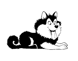 The puppy sleeps, having put a pad under a head. Puppy Husky Coloring Page Coloringcrew Com