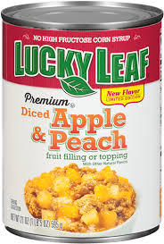 Save when you order lucky leaf premium fruit filling & topping apple and thousands of other foods from giant online. Download Hd Premium Diced Apple Peach Fruit Filling Lucky Leaf Pie Filling Premium Strawberry Rhubarb Transparent Png Image Nicepng Com
