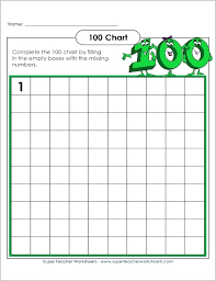 Best Blank Hundreds Chart Printable Hugh Website