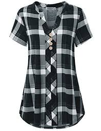 Moqivgi Spring Tops For Women Juniors Buffalo Checkered Https Www Amazon Com Dp B078rlbbwg Ref Cm Sw R P Business Casual Shirts Ladies Tops Fashion Tops