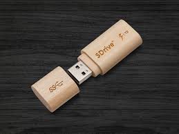 Free Wooden Usb Flash Drive Mockup Psd In 2020 Usb Flash Drive Flash Drive Usb