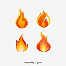 Vector Red Flame Chart Flame Clipart Color Of Fire Red