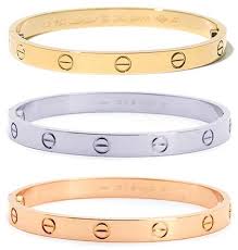 Minusey Love Screw Motif Bracelet In Yellow Gold Rosegold And Silver Cartier Dupes Cartier Love Bracelet Love Bracelets Bracelets