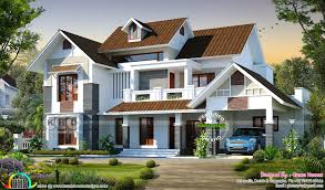 Beautiful 4 Bedroom Sloping Roof 2800 Sq Ft Home Bungalow House Design Beautiful House Plans House Outside Design