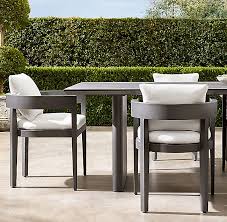 Balmain Aluminum Armchair Modern Outdoor Dining Table Restoration Hardware Outdoor Furniture Patio Furnishings
