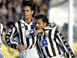 Juventus put 3 past bologna on the 18th of january 1998! Inzaghi Del Piero Calciatori Calcio Juventus