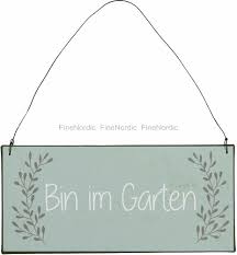 4.4 stars, based on 2985 reviews. Ib Laursen Metallschild Bin Im Garten