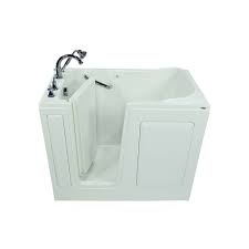 Beautiful design options ensure you. American Standard American Standard W48 X D28 X H38 Rectangular Gelcoat Soaking Left Drain The Home Depot Canada