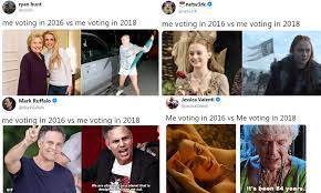Twitter Users Start Hilarious Voting In 2016 Vs Voting In 2018 Meme Trend Daily Mail Online