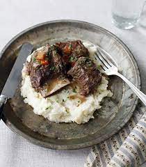 Maple Braised Beef Stew With Celery Root Potato And Pear Mash Sweet Potato Recipes Mashed Braised Beef Stew Beef Stew Marinade