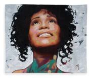 Whitney Houston Beach Towel by Richard Day