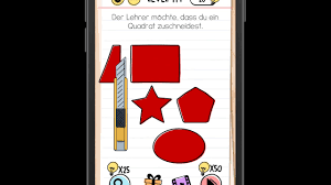 Es könnte sein, dass die level anders bei ihnen erscheinen. Der Lehrer Mochte Dass Du Ein Quadrat Zuschneidest Brain Test Brain Test Losungen