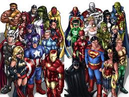 Avengers Justice League Duo By Adamwithers On Deviantart Avengers Vs Justice League Superhero Comics