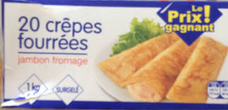 Pour environ 15 crêpes : Crepes Fourrees Jambon Fromage Le Prix Gagnant 1 Kg
