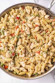 Chicken is also extremely easy to make. Easy Creamy Chicken Pasta With Bell Peppers